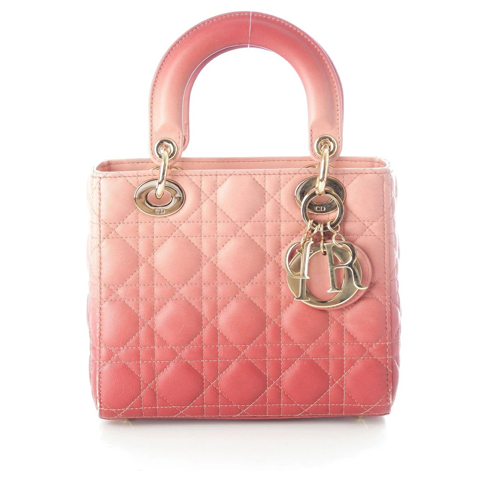 Christian Dior My Lady Cannage Gradient Shoulder Handbag Pink